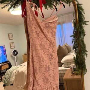 Hello Molly Blush Floral Mini Dress